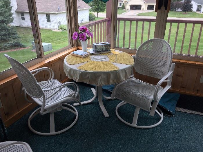 Additional picture of 3 out of 6 pieces in the patio set group