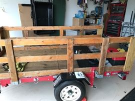 Trailer with hitch- Registered