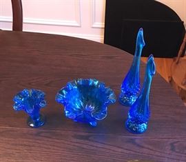 Fenton Blue Vintage Glass