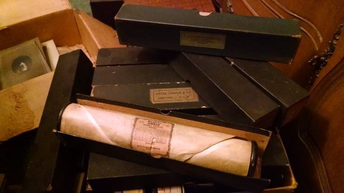 OLD PIANO MUSIC ROLLS