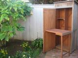 redwood ptting cabinet