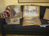 Vintage oil paintings