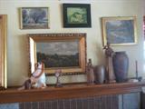 several oil paintings