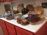 Large Bennington, Pewter, Rockingham pottery collections