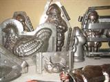 Chocolate molds including rare German molds