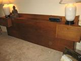American of Martinsville headboard-also has a metal frame with mattresses