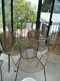 Mid Century Rope Hoop Chairs set of six