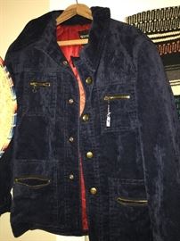 Groovy blue leather jacket