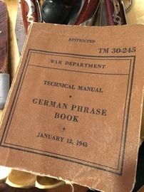 WWII collectors will enjoy this Technical manual for German phrases
