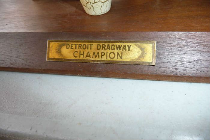 LABEL ON ONE OF THE TROPHIES