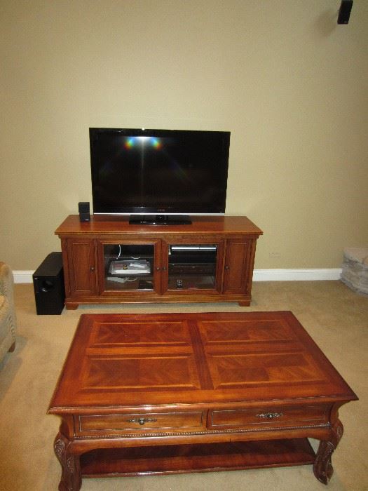 Walter E. Smith Tv stand and Coffee table. Tv stand -$295. Coffee Table