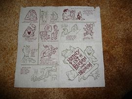 VINTAGE BAR NAPKIN