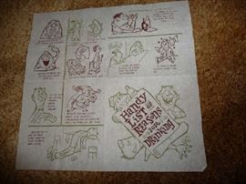 VINTAGE BAR NAPKIN