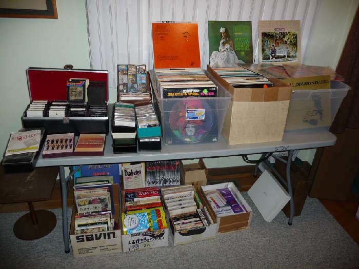 8 TRACKS, ALBUMS, BOOKS, OFFICE SUPPLIES
