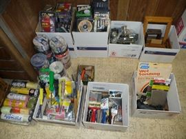 8 TRACKS, PAINTING SUPPLIES