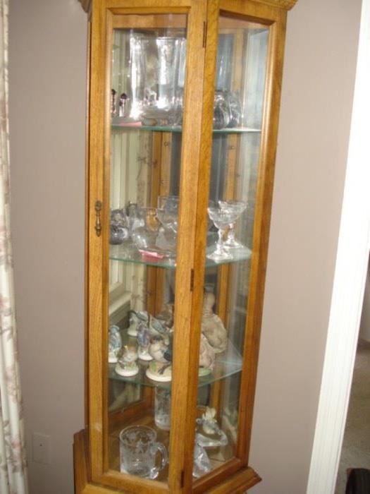 glass & wood display 