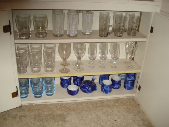 wine & water glasses