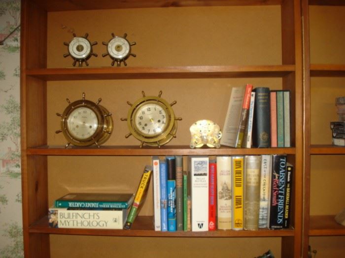 ships clocks, books