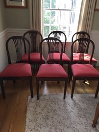 6 Antique Hepplewhite Chairs