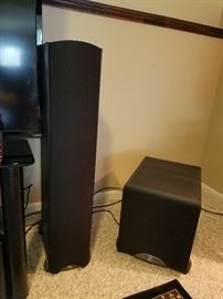 Klipsch speaker and subwoofer