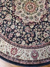 Upclose detail of rug