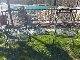 Vintage outdoor furniture too! in excellent condition!