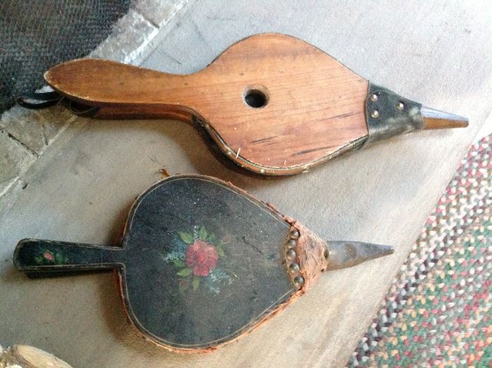 Antique hand painted bellows
