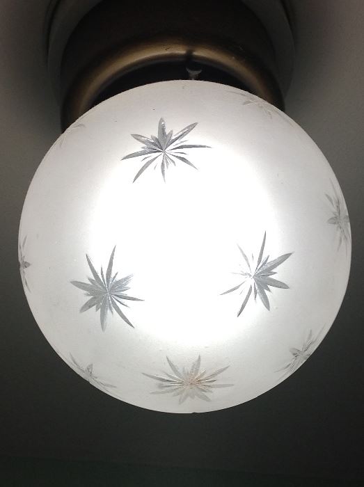 Midcentury Starburst dome light