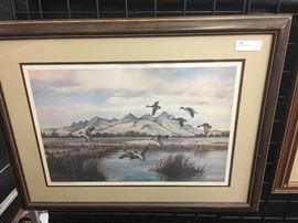 Collection of ducks unlimited signed vintage prints