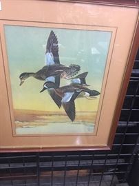 Collection of ducks unlimited signed vintage prints