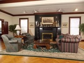 part of 28 x 54 Great room, notice fireplace