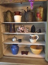 Ceramic Pitchers and Vintage home decor