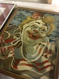 Lots of clown collectibles 