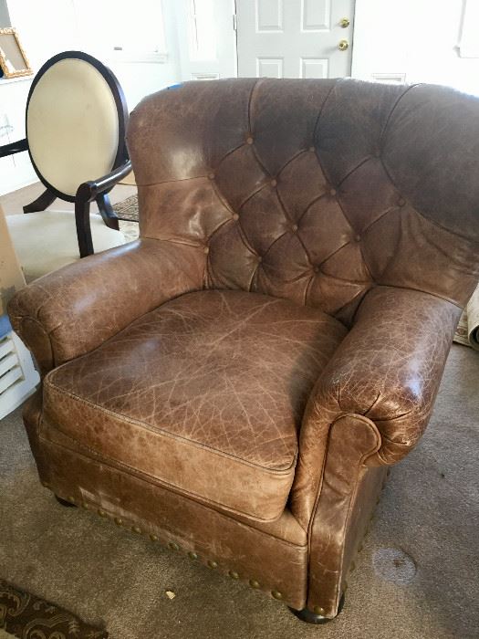 Leather Smoking Chair