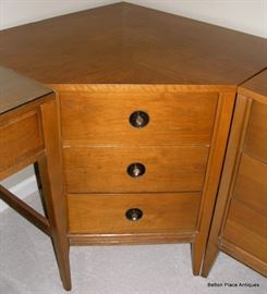 Stanley Furniture 1950's Finnline Walnut corner chest $ 200