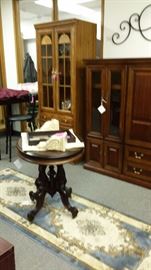 DISPLAY CABINETS,LIGHTED CABINETS, BOOKCASES AND ENTERTAINMENT CENTERS!  ANTIQUES & MORE!