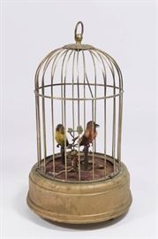 Lot 47: Musical Automaton, 2 Birds in Cage