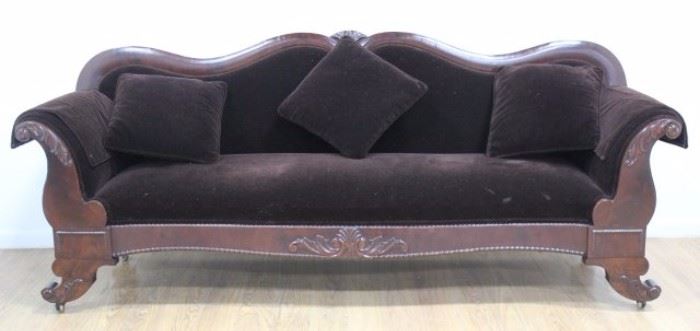 Lot 122: Empire Style Sofa