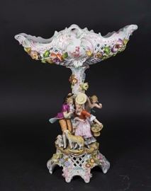 Lot 311: Dresden Figural Compote
