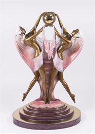 Lot 332: Angelo Basso, 2 Dancers with Orb