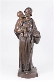 Lot 335: Louis Albert Lefeuvre, Mother Holding Her Child