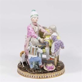 Lot 349: Meissen Grouping Woman with Children