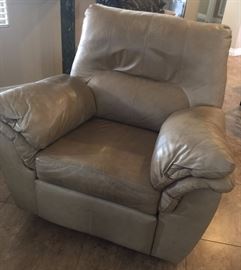 Ashley Blended Leather Sofa, Loveseat and Recliner