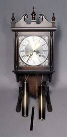 Vintage Hamilton 31 Day Hanging Wall Clock, 10.5"W x 25"H x 6"D