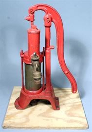 Vintage Hand Pump Marked 1B, 69 G, 154 Well Water Pump with Spigot, 20"H