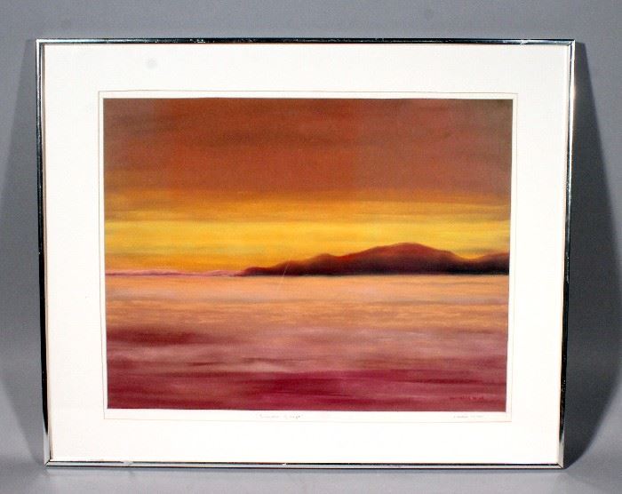 Marlis E. Wise "Layers of Light" Original Pastel, Signed by Artist, Framed and Matted, 30"W x 24"H
