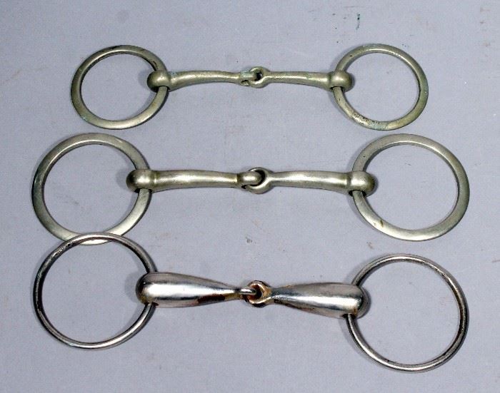 O Ring Soft Mouth Snaffle Bits, Qty 3, Includes: Never Rust Bits Made In England, Qty 2