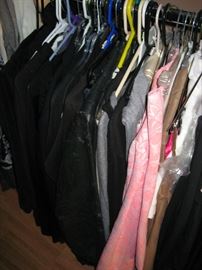 CLOTHES, CLOTHES AND MORE CLOTHES AT THIS SALE. WOMENS, MENS AND CHILDREN'S. OF ALL SIZES. 