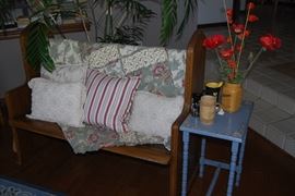 Oak Pew, Occasional Table, Decor