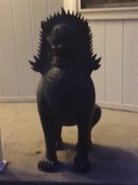 Chinese Foo dog statues. Believed to have powerful mythic protective benefits.  